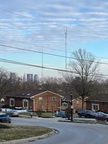 Suburban peace meets the city's distant hum.